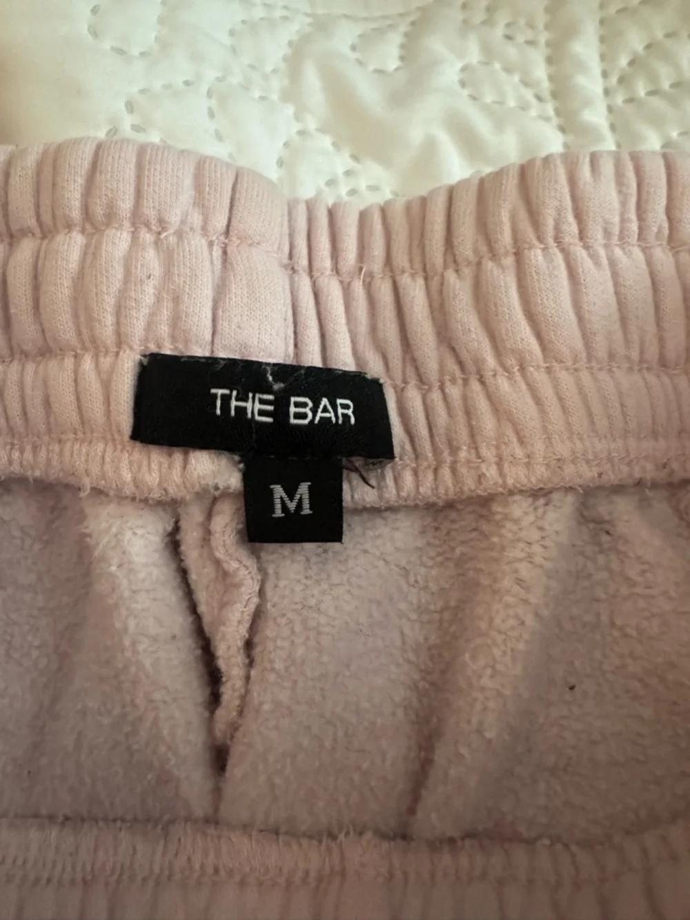 The Bar VARSITY SWEATPANTS BLUSH/WHITE size M - Picture 8 of 8